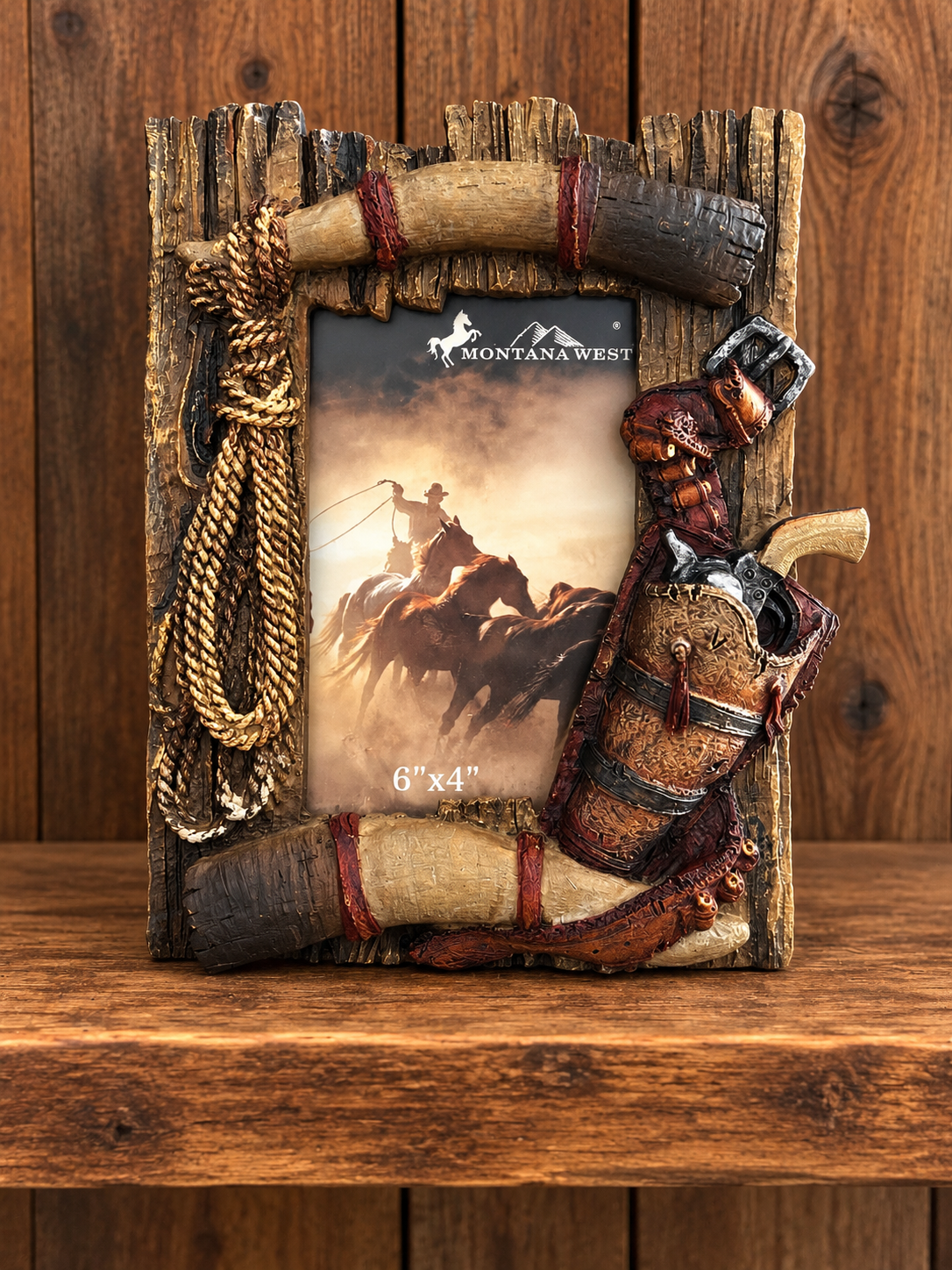 Western Picture Frame Hold 6”x4” Picture