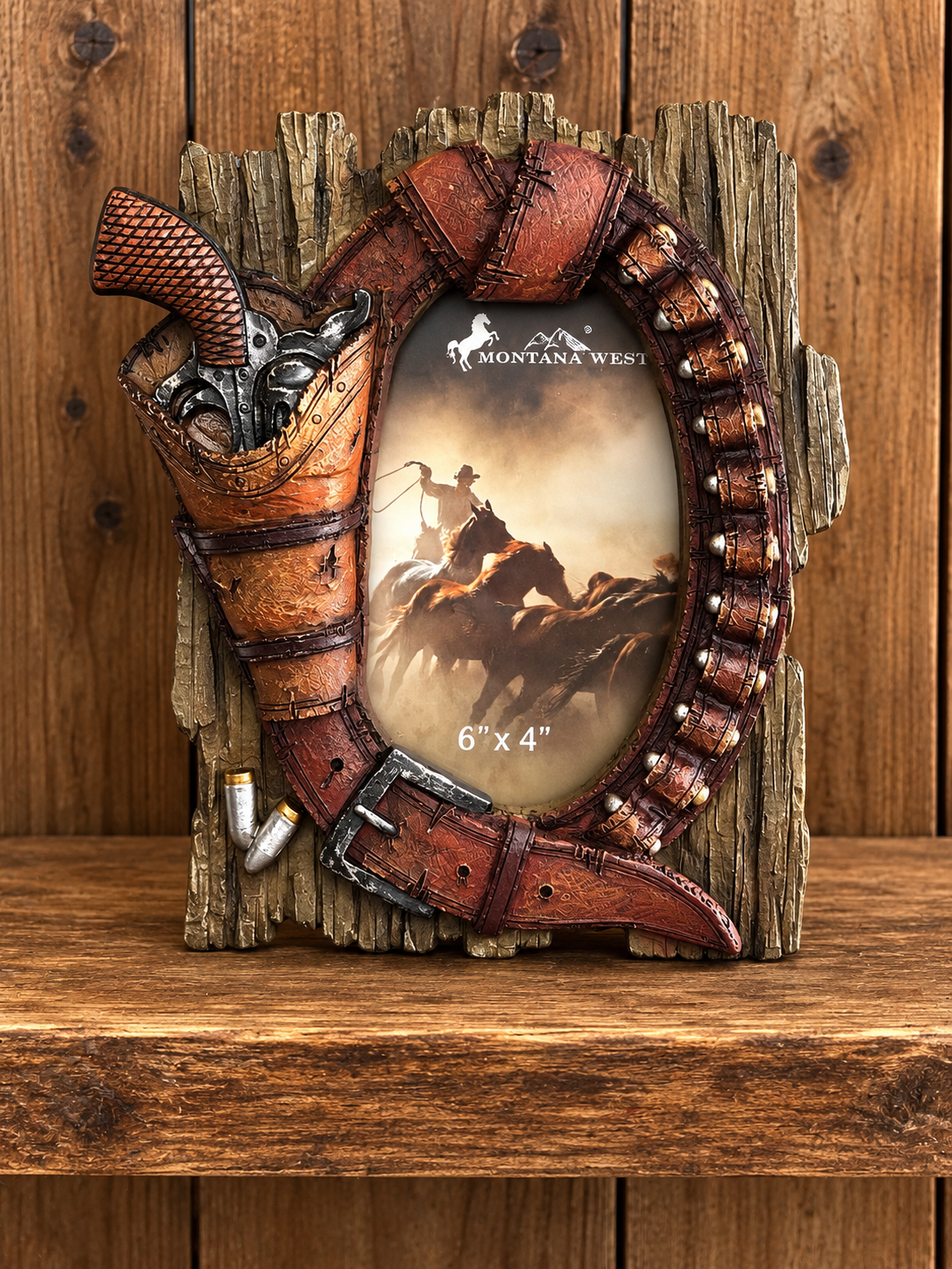 Western Picture Frame Hold 6”x4” Picture