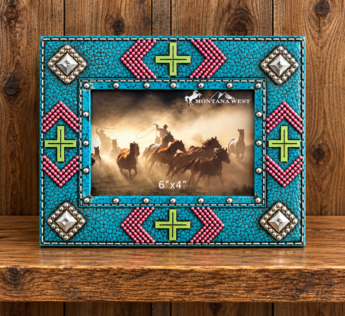 Western Picture Frame Hold 6”x4” Picture