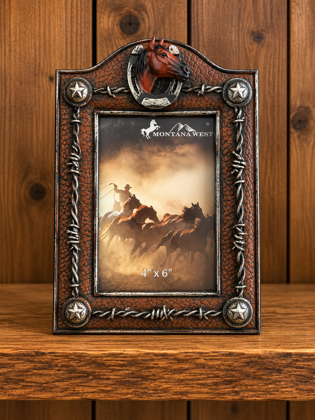 Western Picture Frame Hold 6”x4” Picture