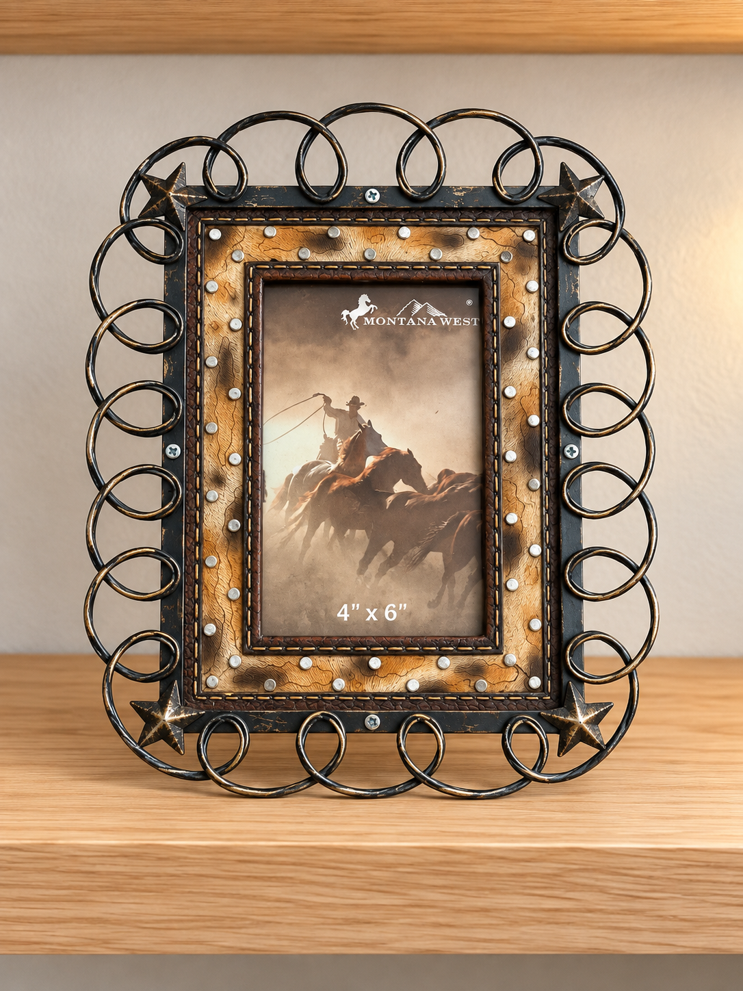 Western Picture Frame Hold 6”x4” Picture