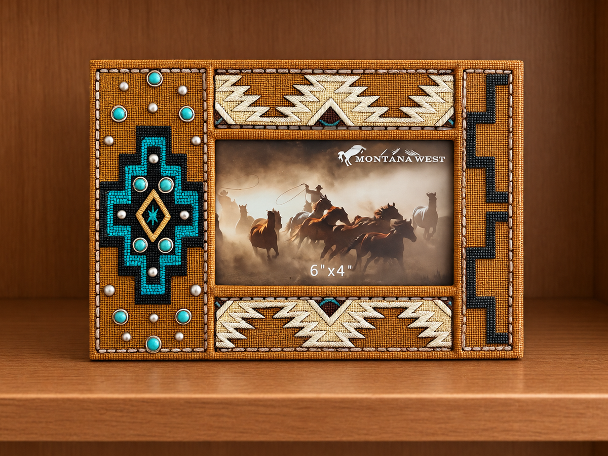 Western Picture Frame Hold 6”x4” Picture