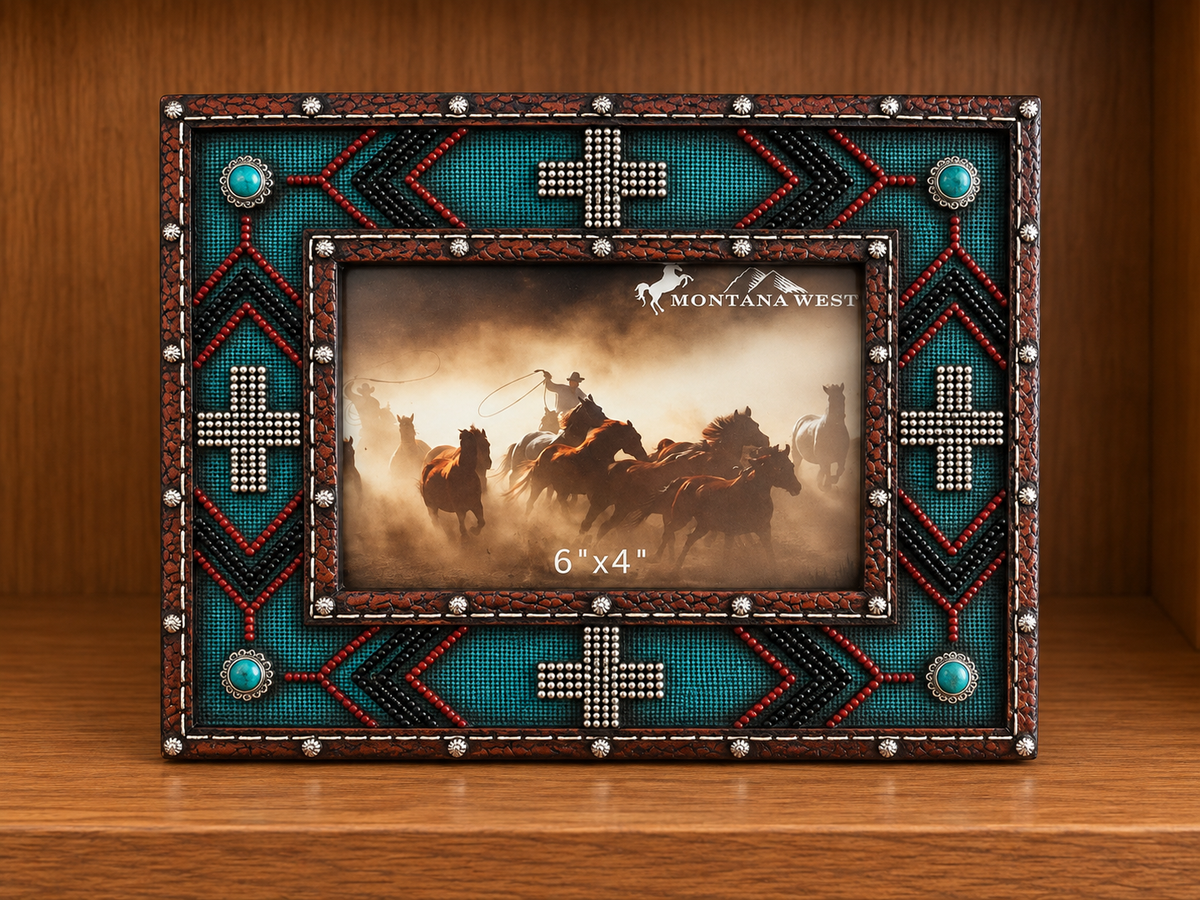 Western Picture Frame Hold 6”x4” Picture