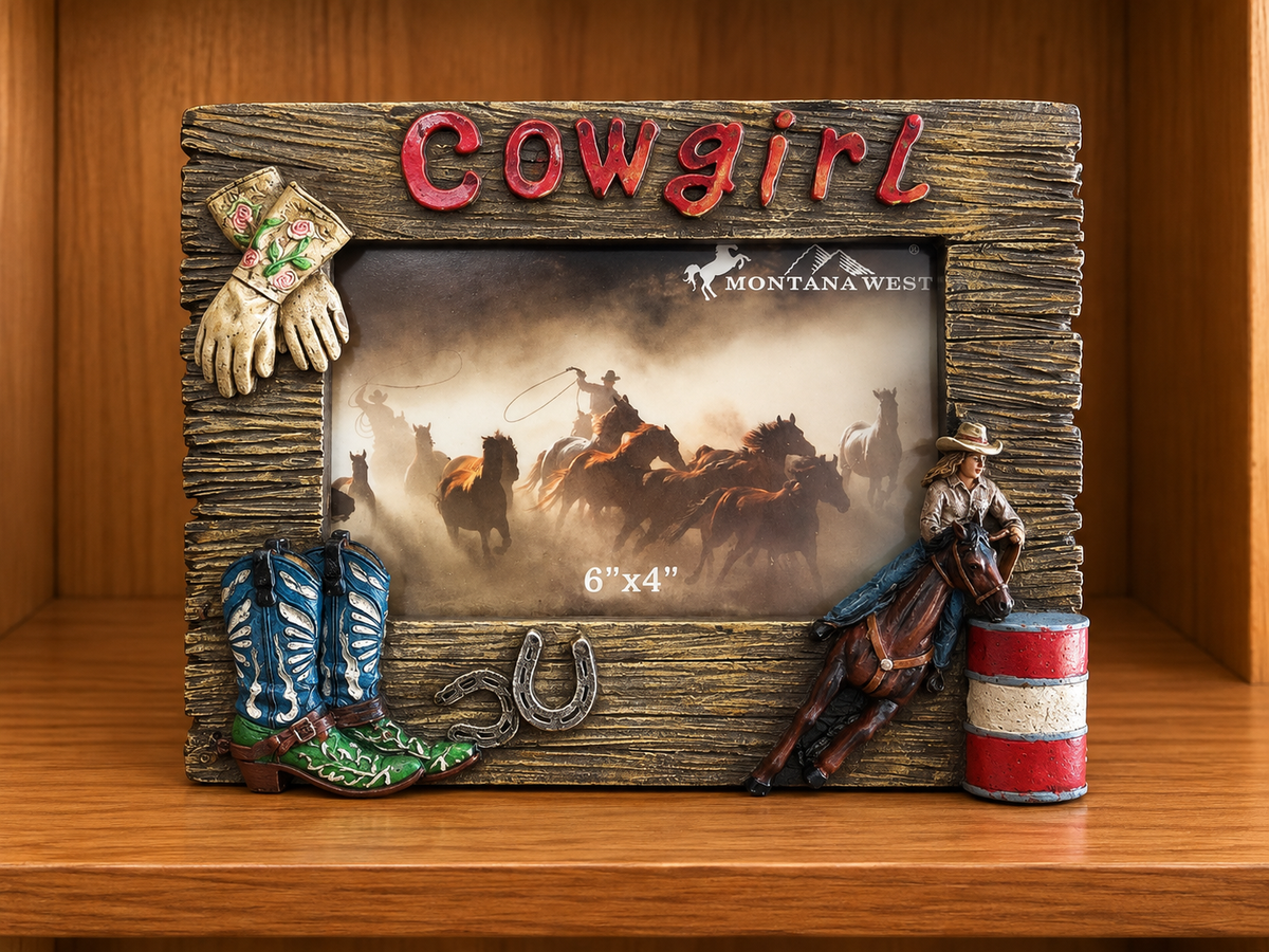 Western Picture Frame Hold 6”x4” Picture