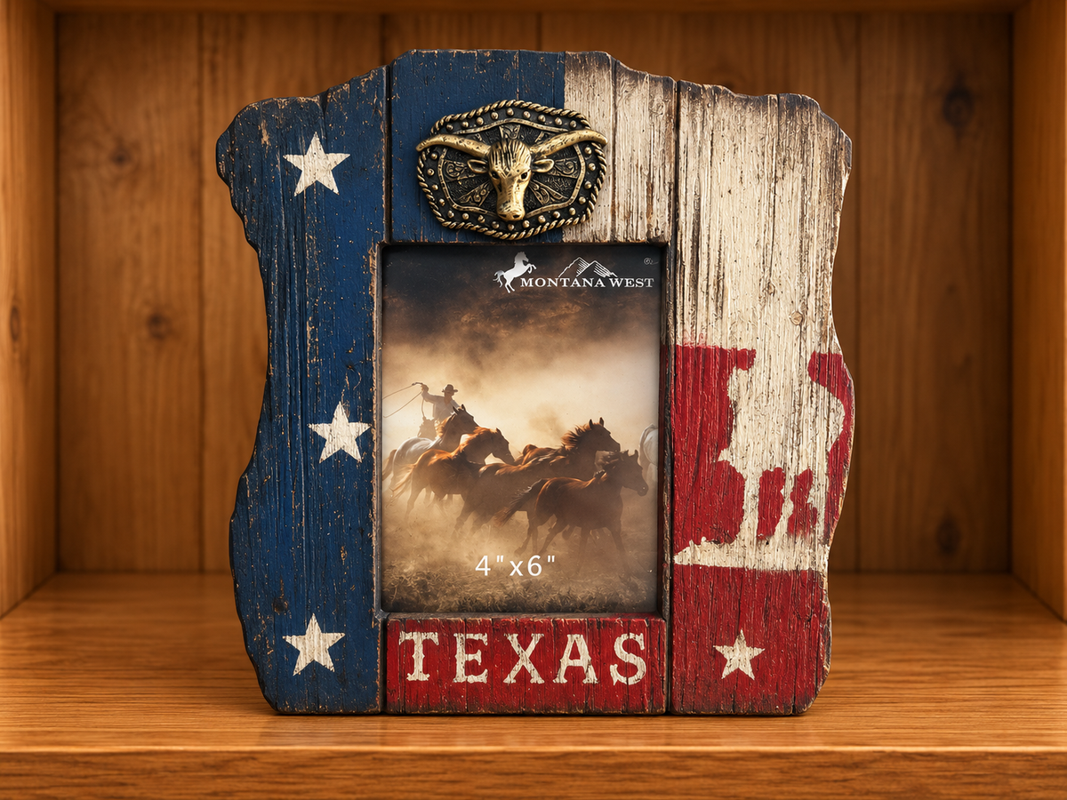Western Picture Frame Hold 6”x4” Picture