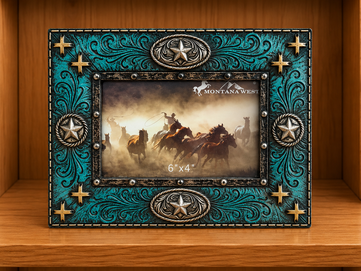 Western Picture Frame Hold 6”x4” Picture