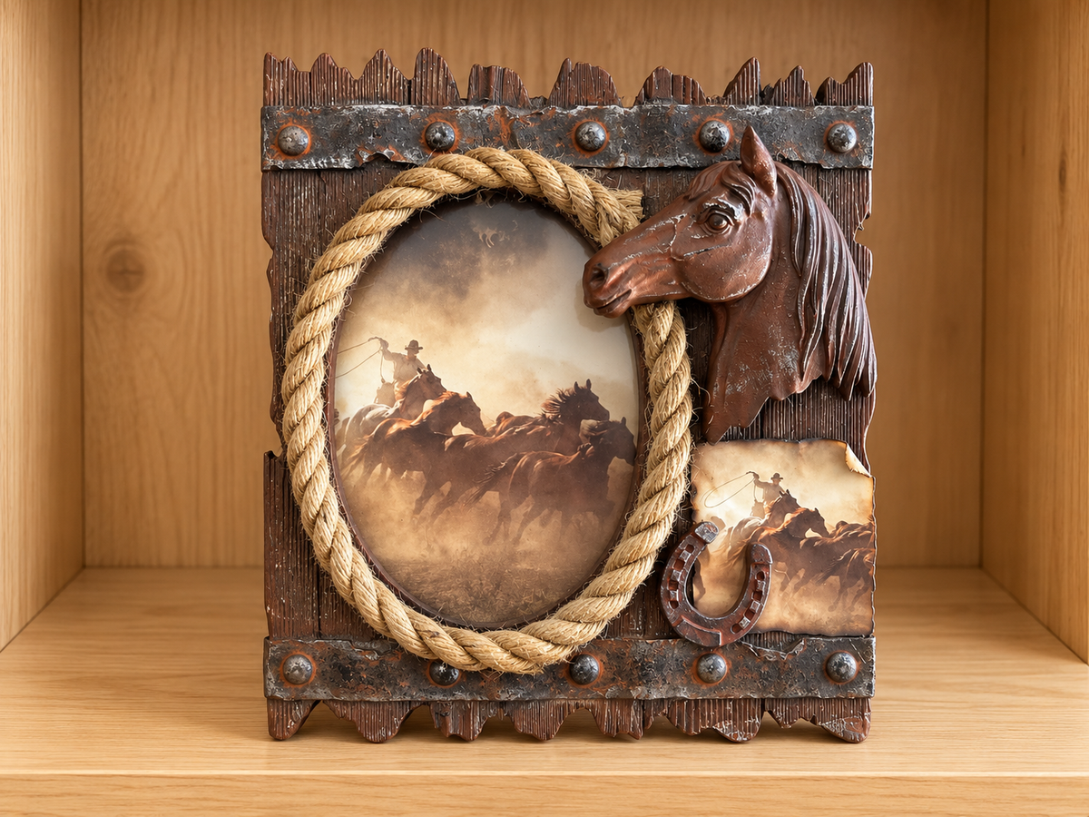 Western Picture Frame Hold 6”x4” Picture