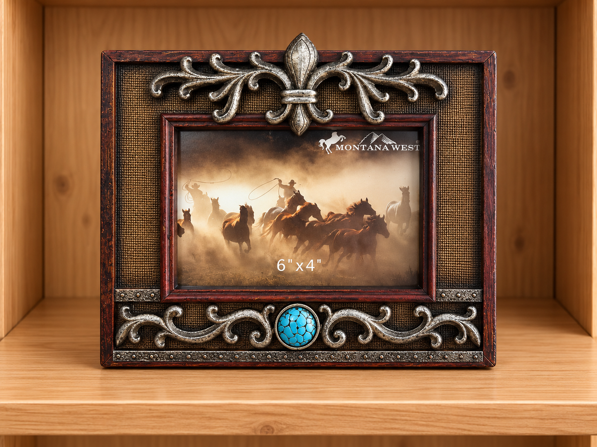 Western Picture Frame Hold 6”x4” Picture