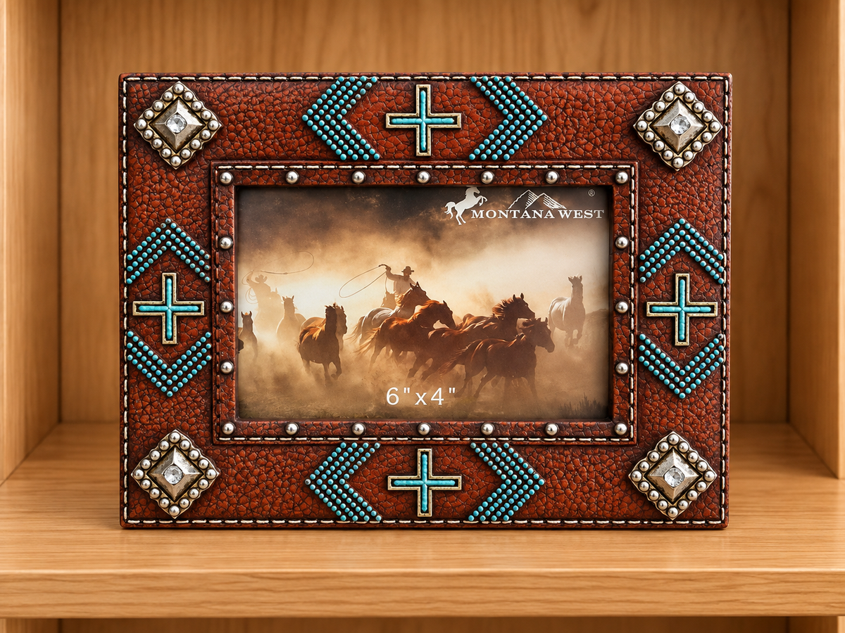 Western Picture Frame Hold 6”x4” Picture