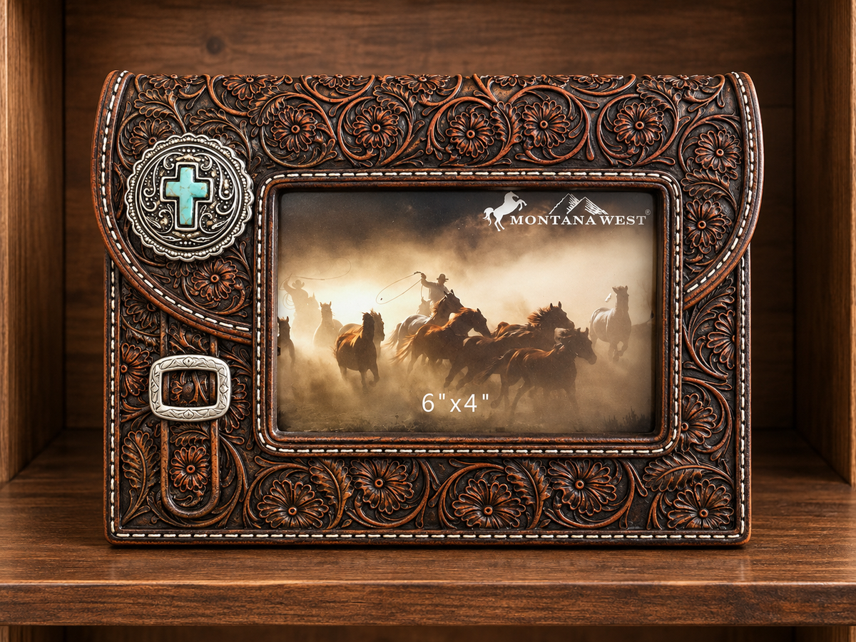 Western Picture Frame Hold 6”x4” Picture