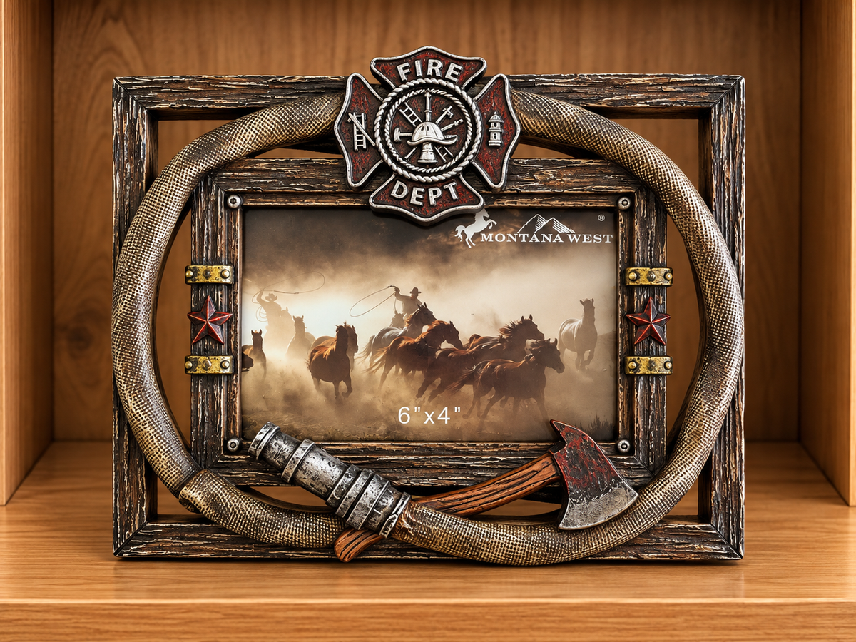 Fire Department Picture Frame Hold 6”x4” Picture