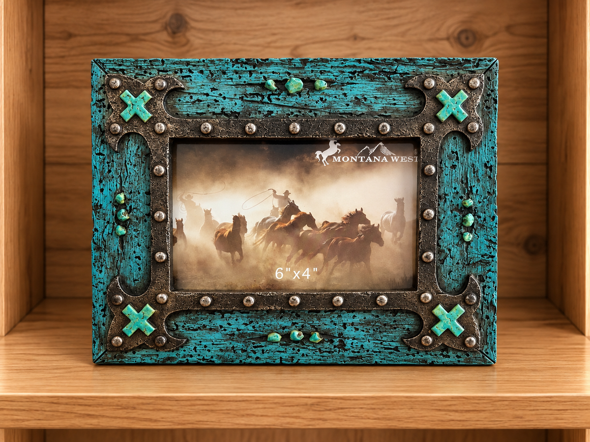 Western Picture Frame Hold 6”x4” Picture