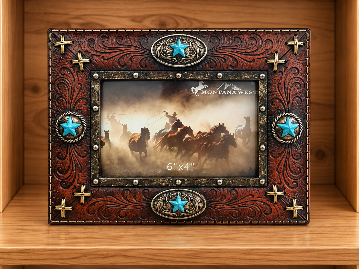 Western Picture Frame Hold 6”x4” Picture