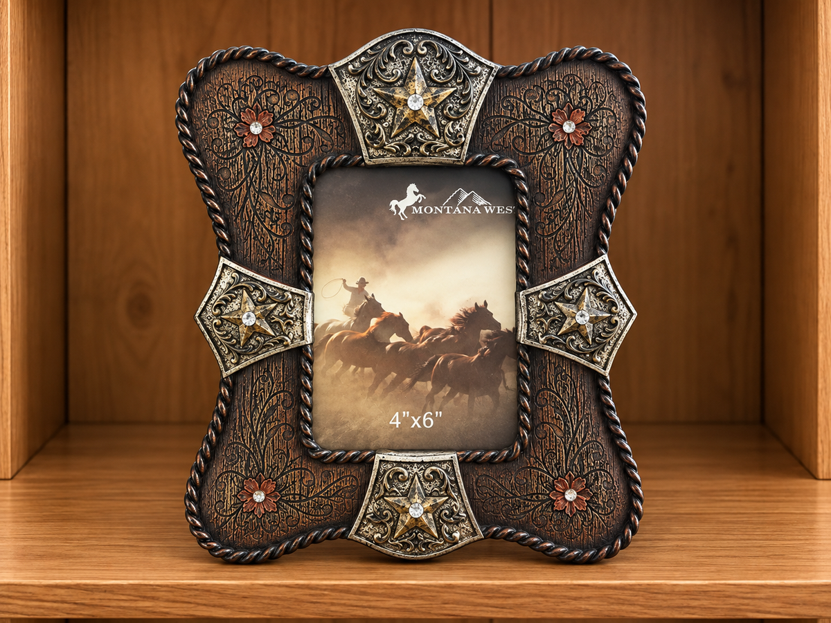 Western Picture Frame Hold 6”x4” Picture