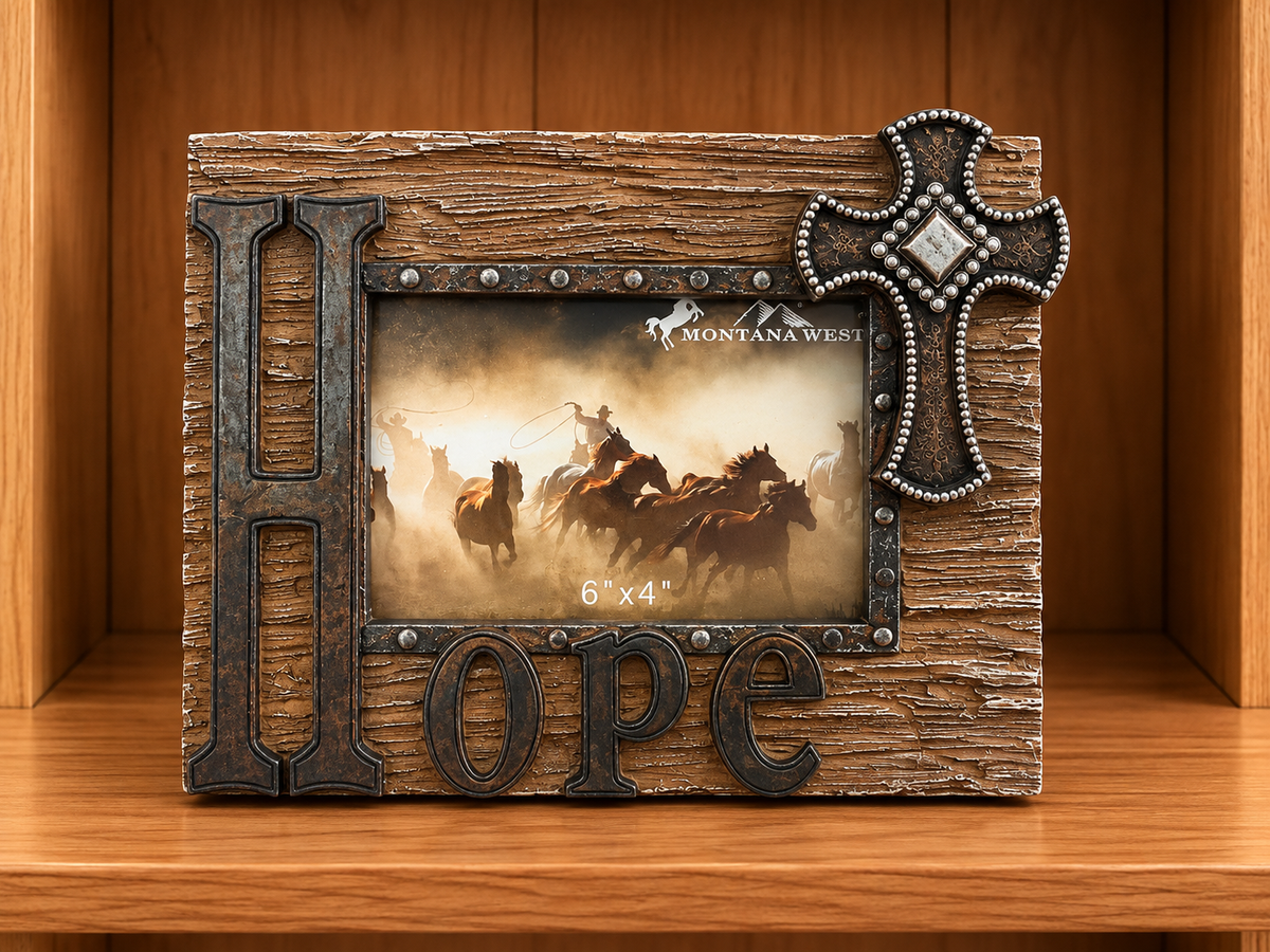 Western Picture Frame Hold 6”x4” Picture