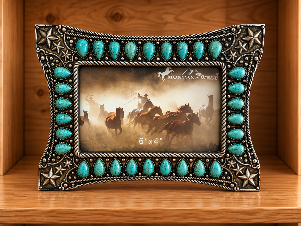 Western Picture Frame Hold 6”x4” Picture