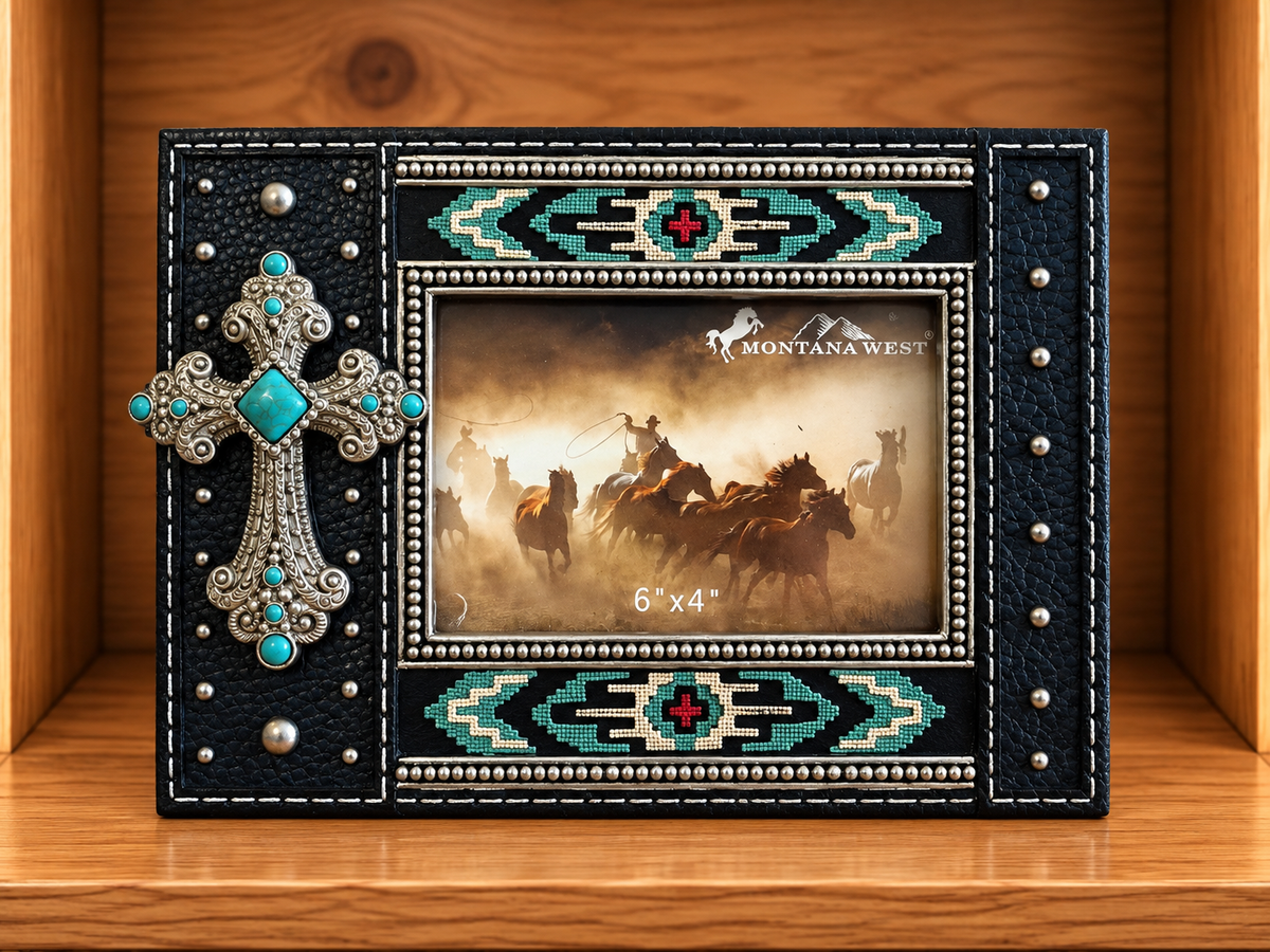 Western Picture Frame Hold 6”x4” Picture