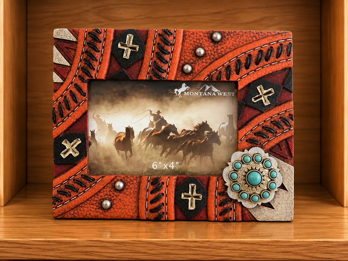 Western Picture Frame Hold 6”x4” Picture