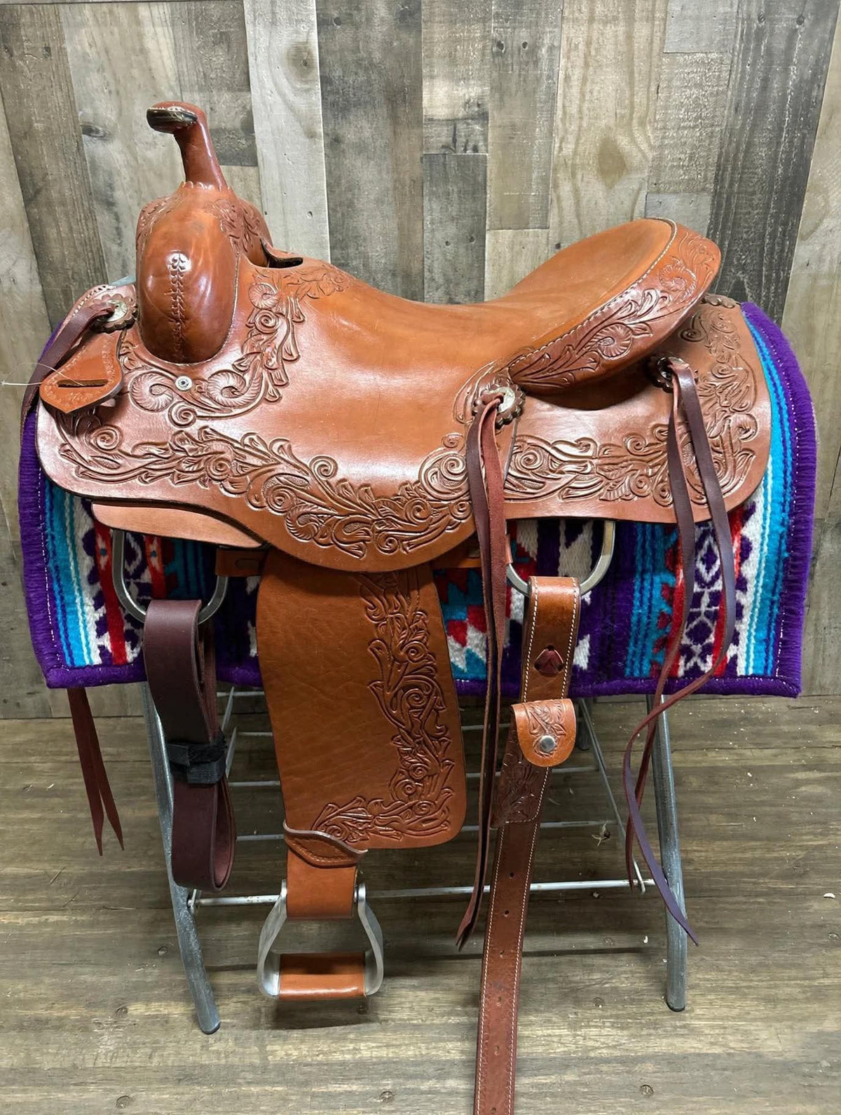 15" Western Draft Saddle 8" Gullet