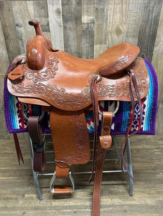 15" Western Draft Saddle 8" Gullet