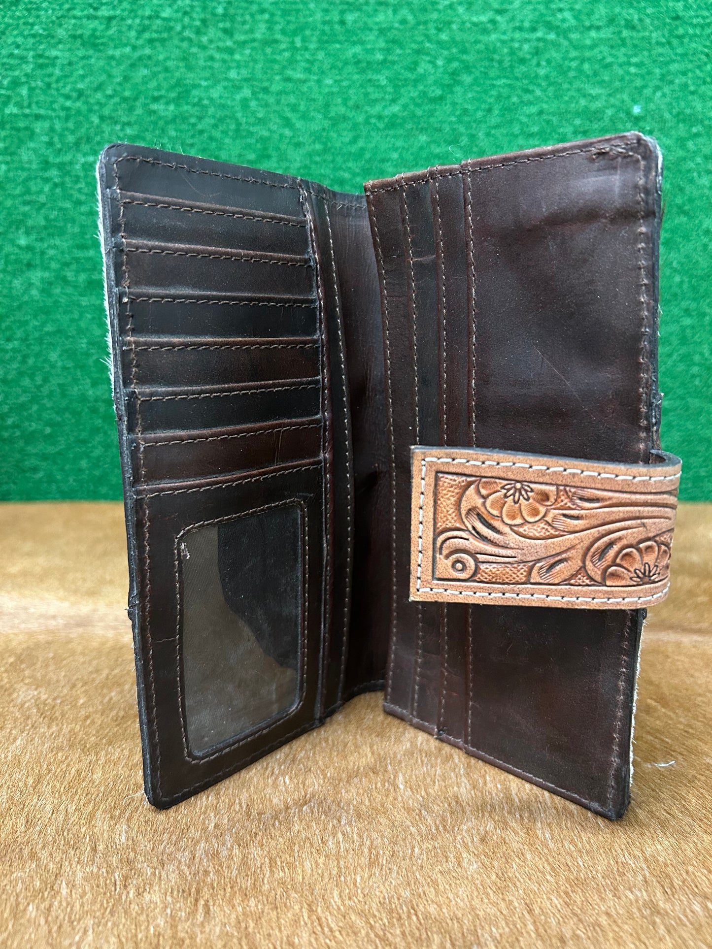 Ladies Hair On Hide Wallet 7.5” X 4.5”