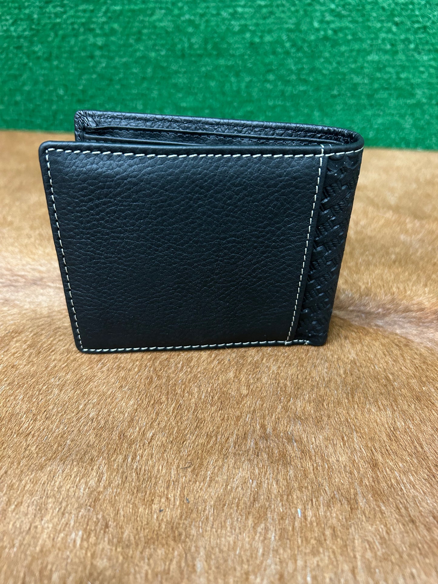 Men’s  Leather Wallet With Embroidery