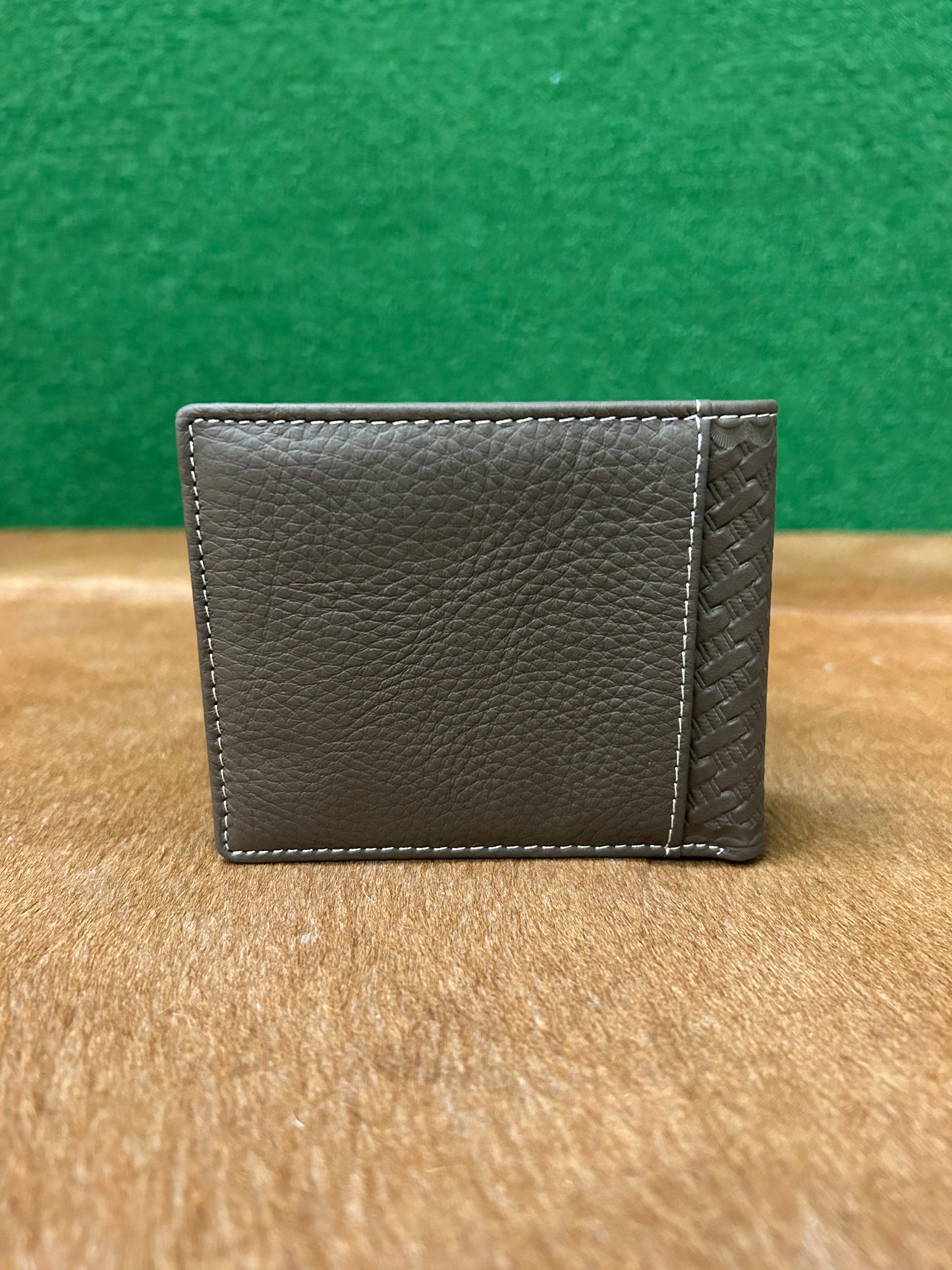 Men’s  Leather Wallet With Embroidery