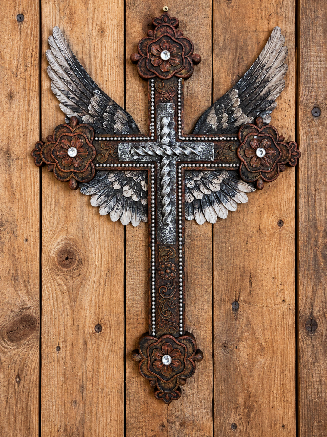 18”T x 12”W resin cross