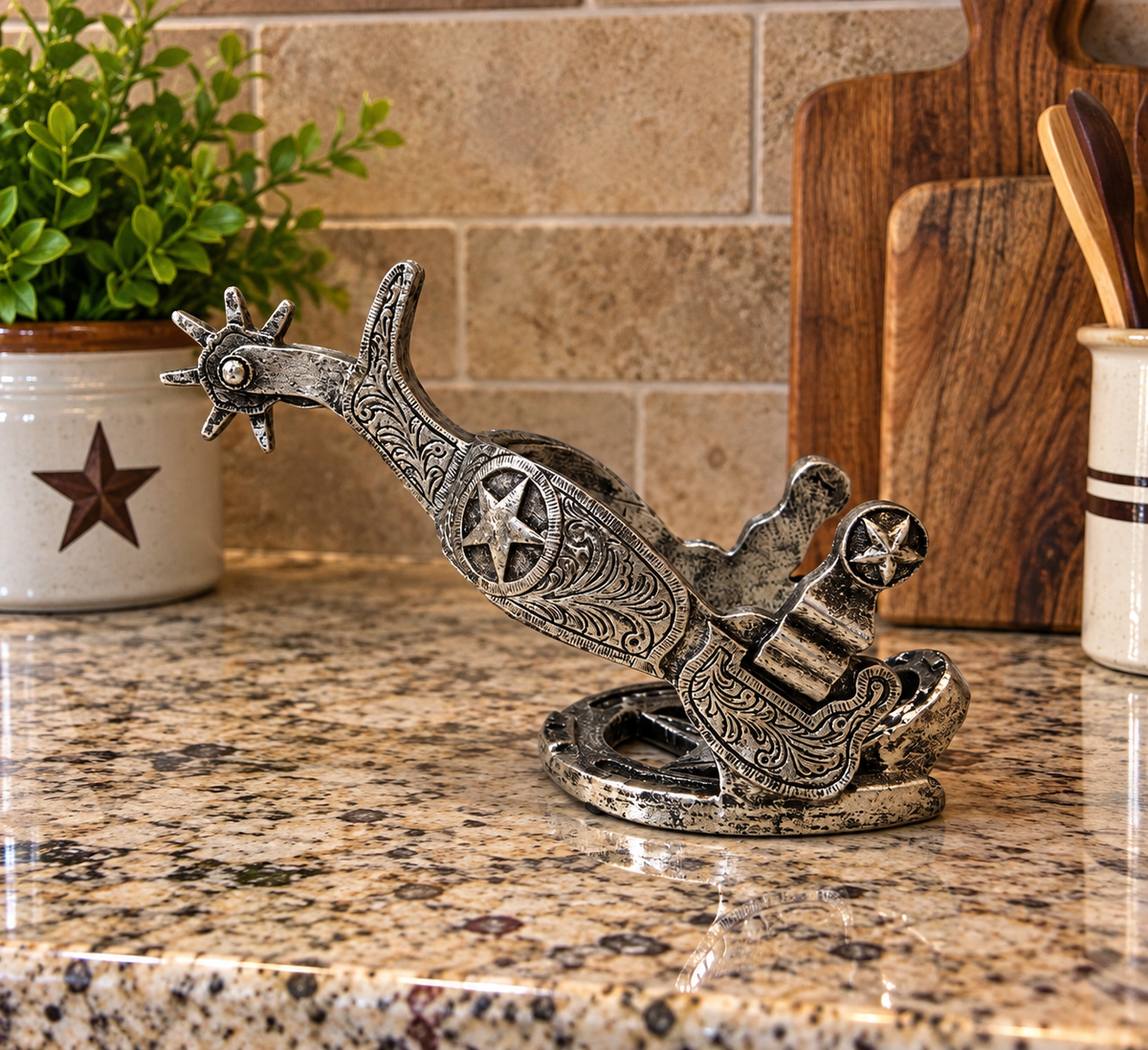 Wine bottle holder 9" x 5 3/4" x 3 3/4"