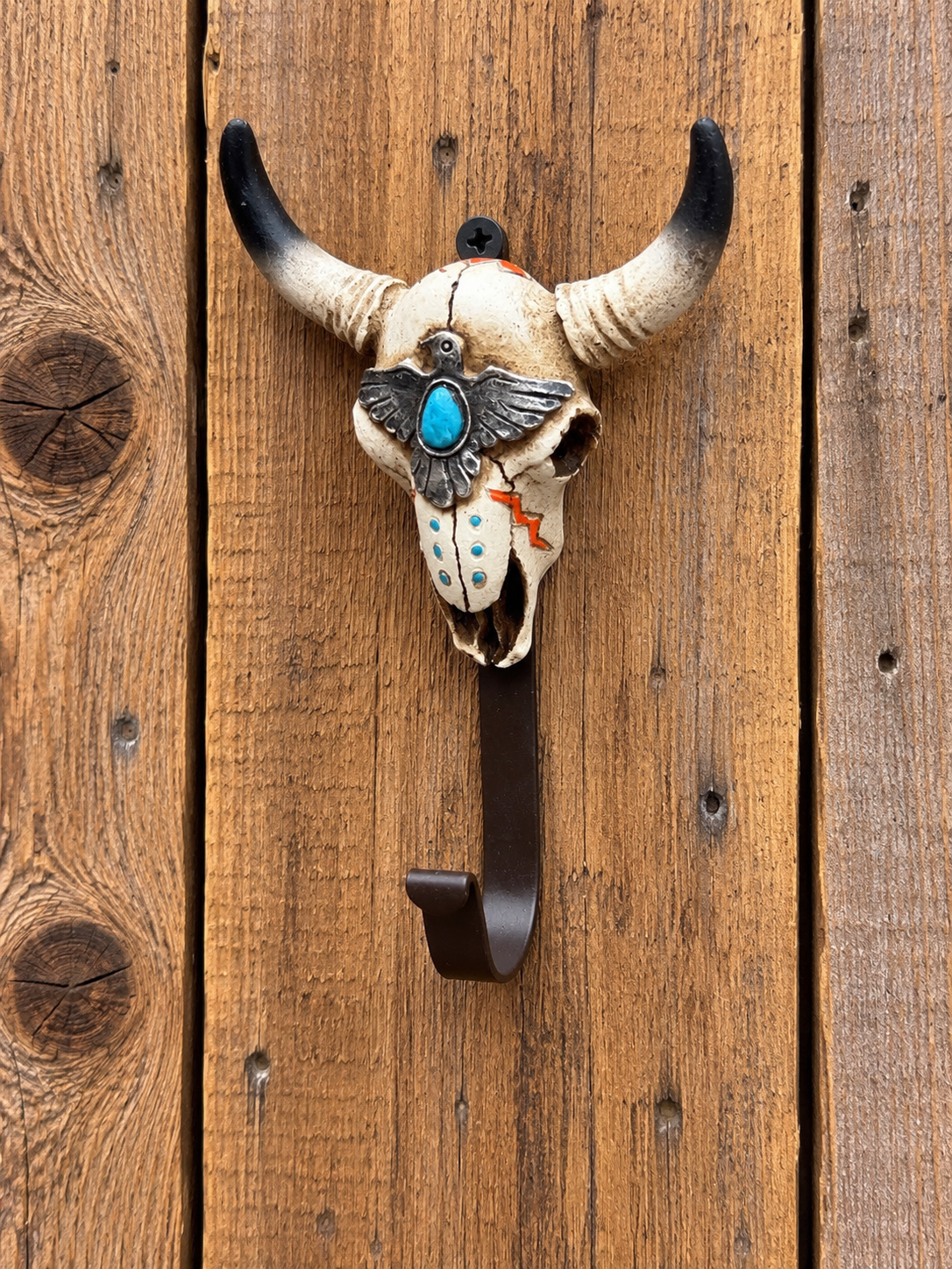 SINGLE SKULL HOOK          Measure 6 1/2" x 3 3/4"