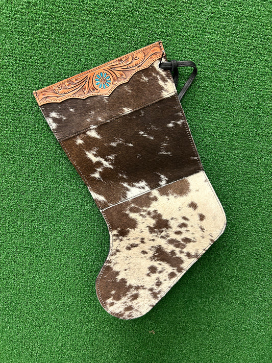 16” Tall 11” Wide Cowhide Stocking