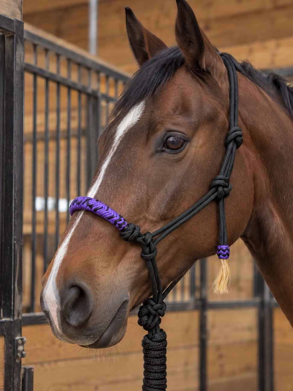 Cowboy halter  horse size with lead