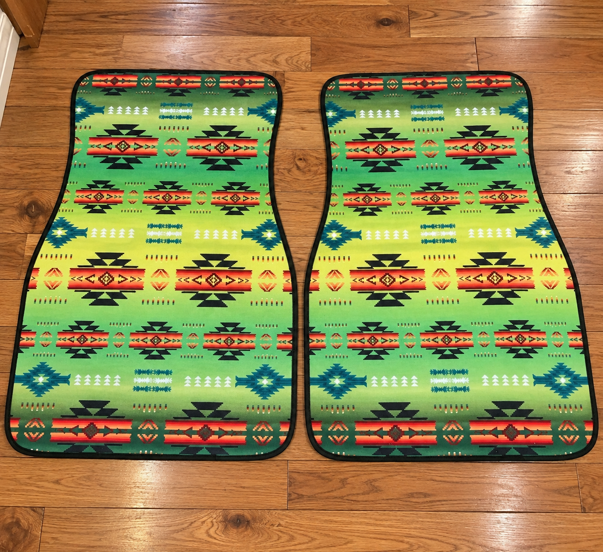 Universal vehicle front floor mats (set of 2 )