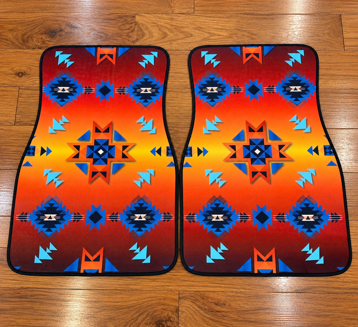 Universal vehicle front floor mats (set of 2 )