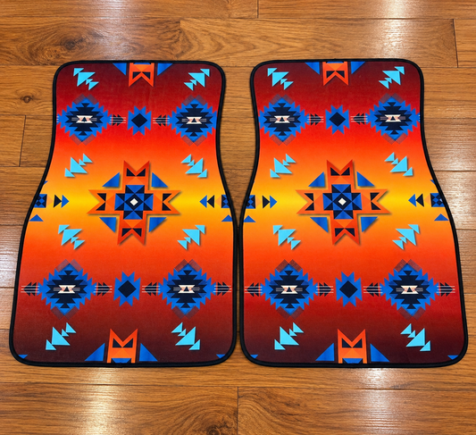 Universal vehicle front floor mats (set of 2 )