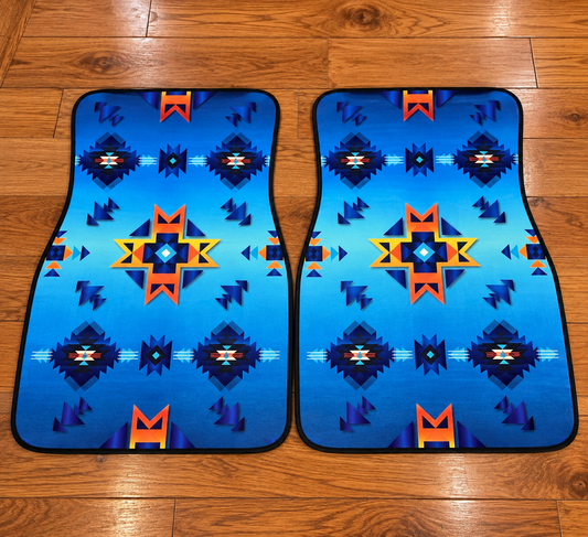 Universal vehicle front floor mats (set of 2 )