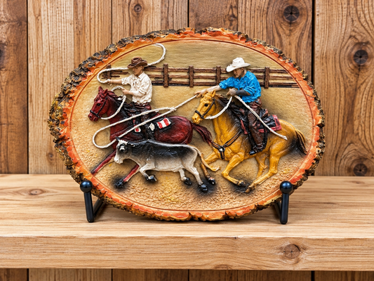 Team roper magnet 2.5”T x 3.5” W