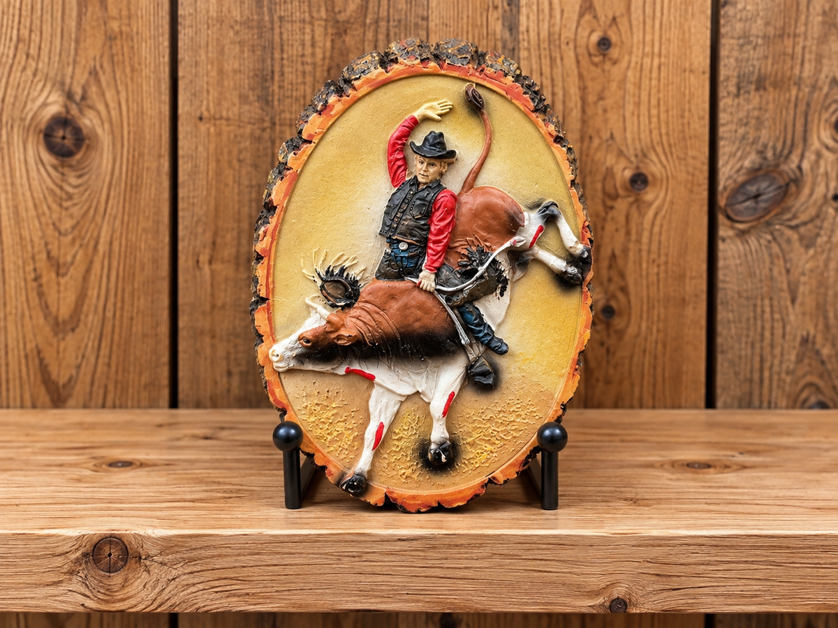 Bull rider magnet 3.5”T x 2.5” wide