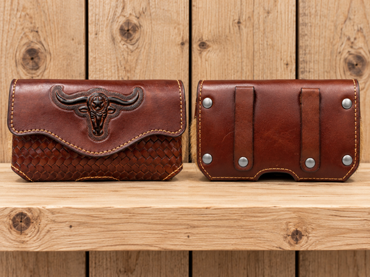 Leather cell phone case. 6”x 3.5”