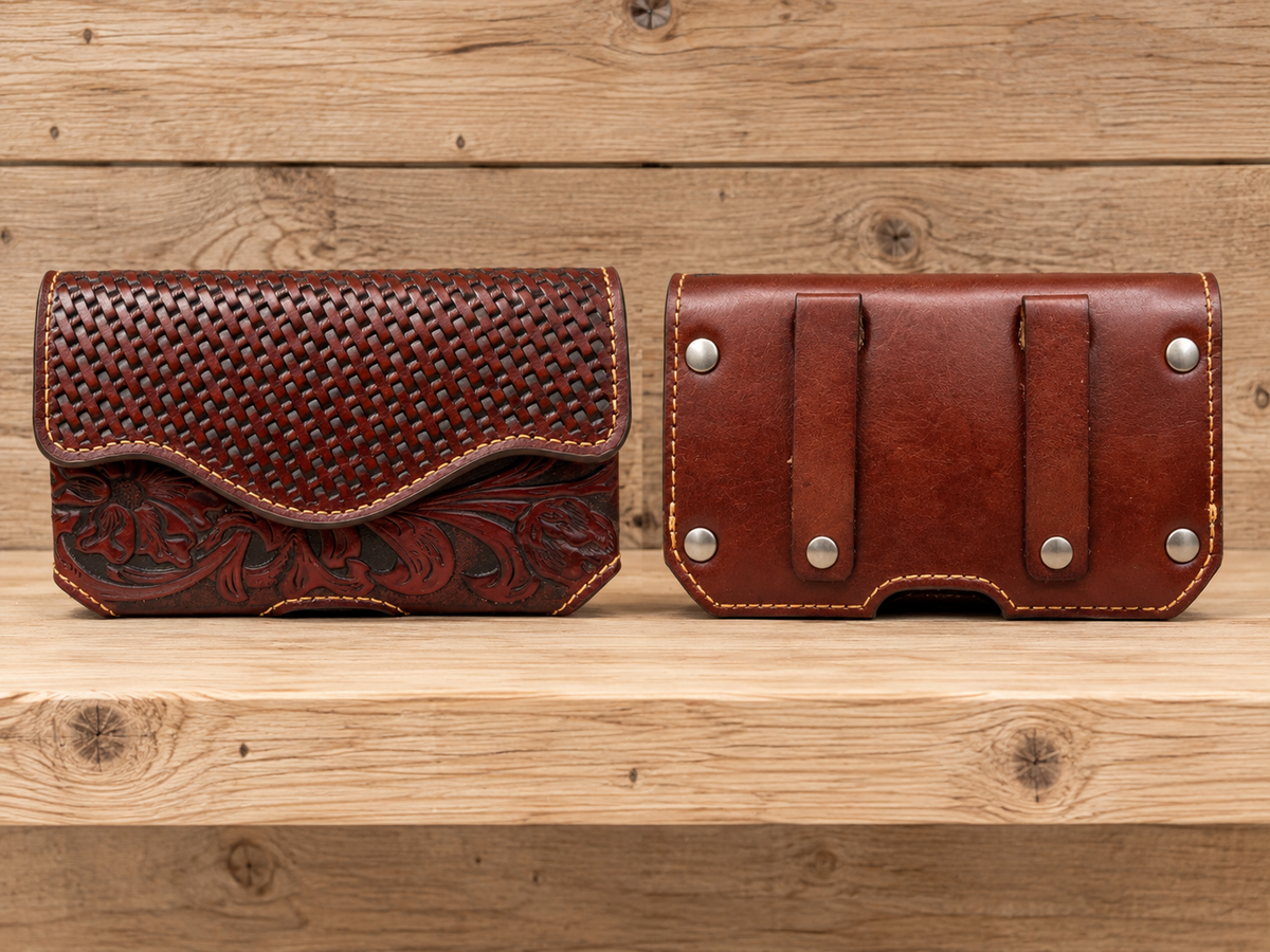 Leather cell phone case. 6”x 3.5”