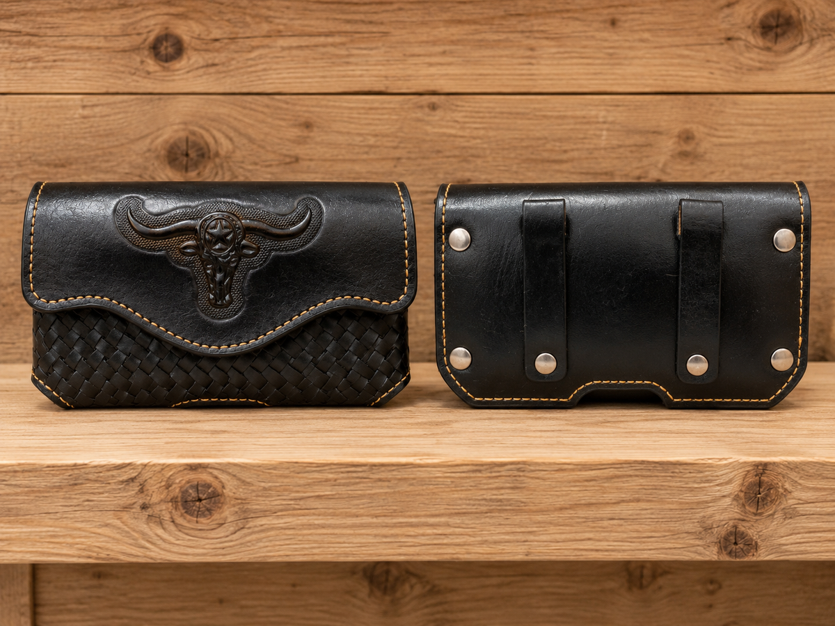 Leather cell phone case. 6”x 3.5”