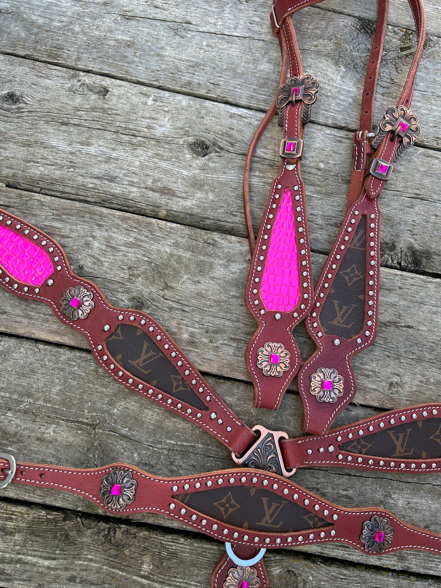 South Point latigo leather 3 piece set