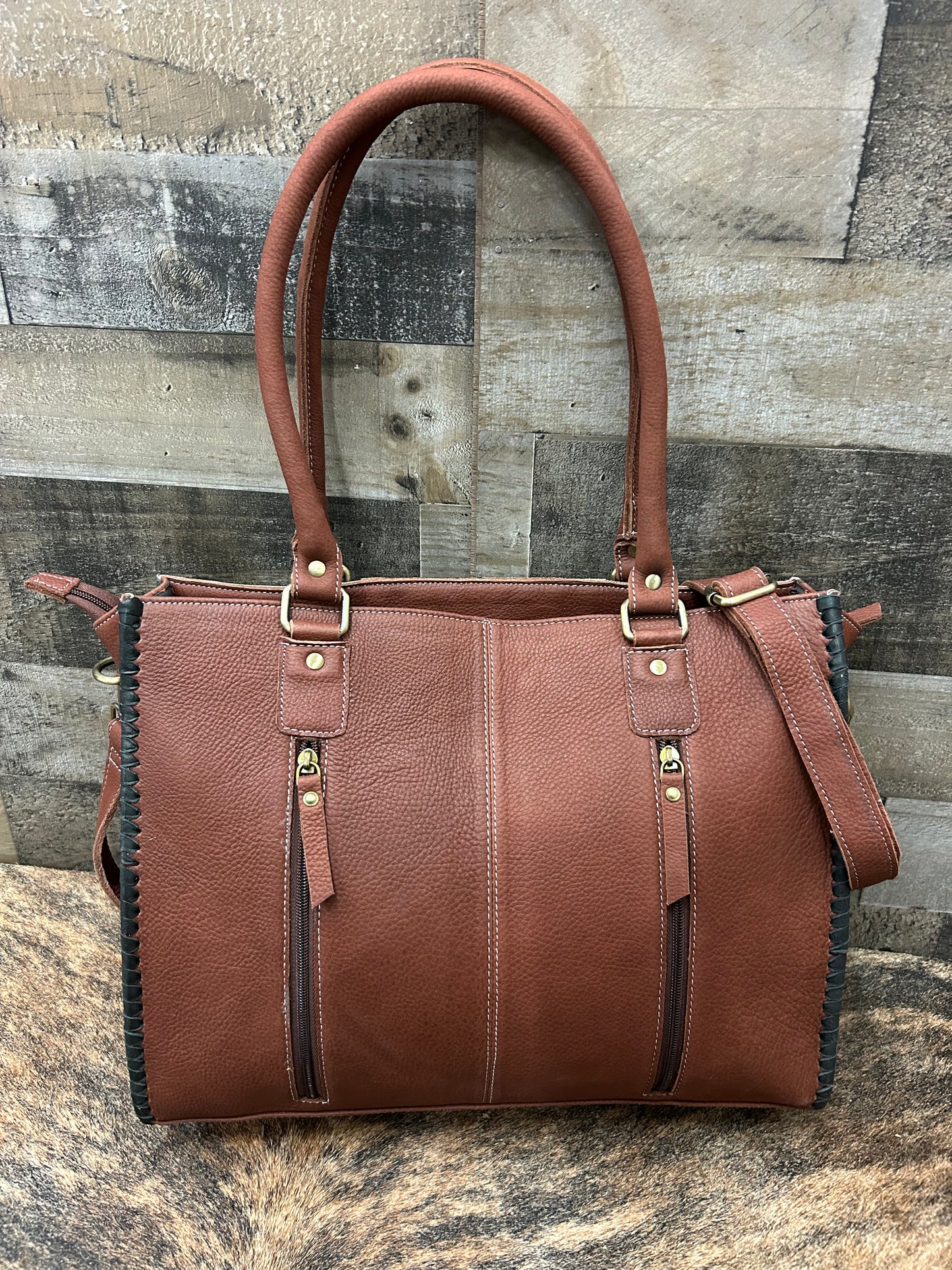 Western Purse Leather & Cowhide