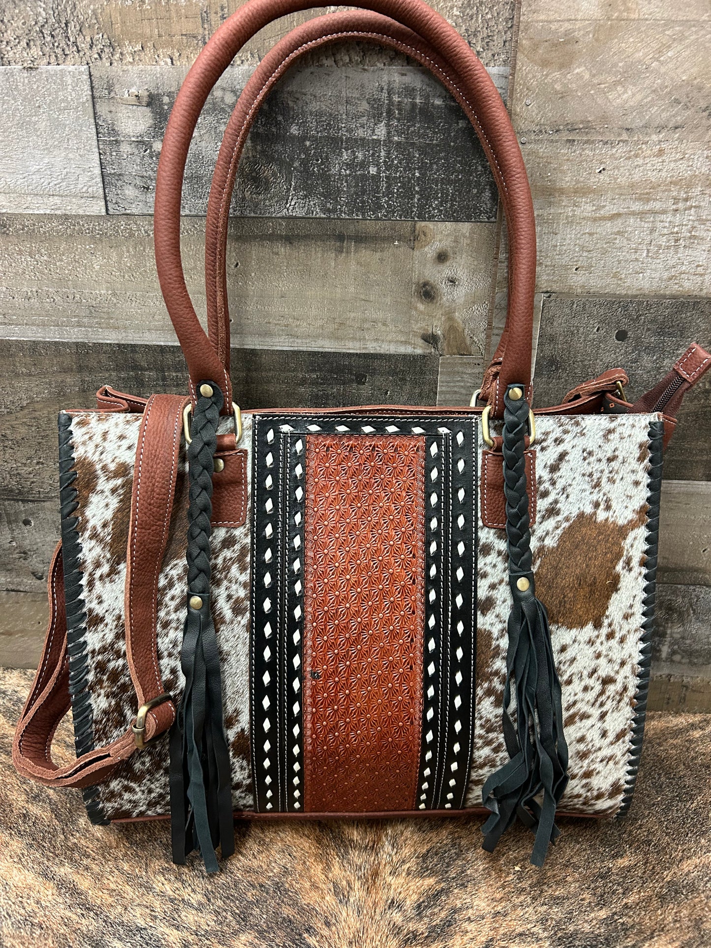 Western Purse Leather & Cowhide