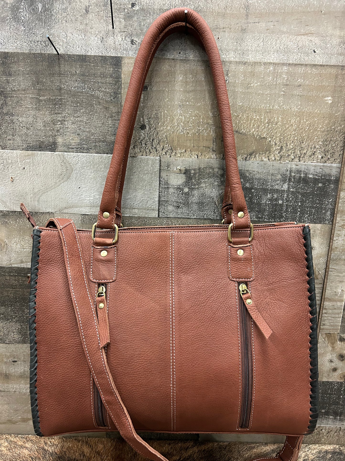 Western Purse Leather & Cowhide
