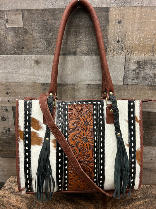 Western Purse Leather & Cowhide