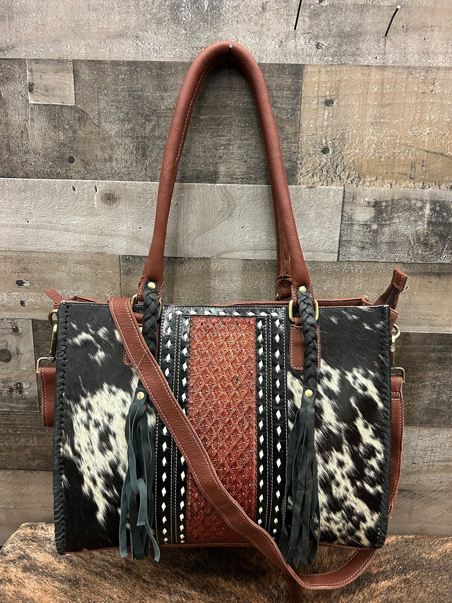 Western Purse Leather & Cowhide
