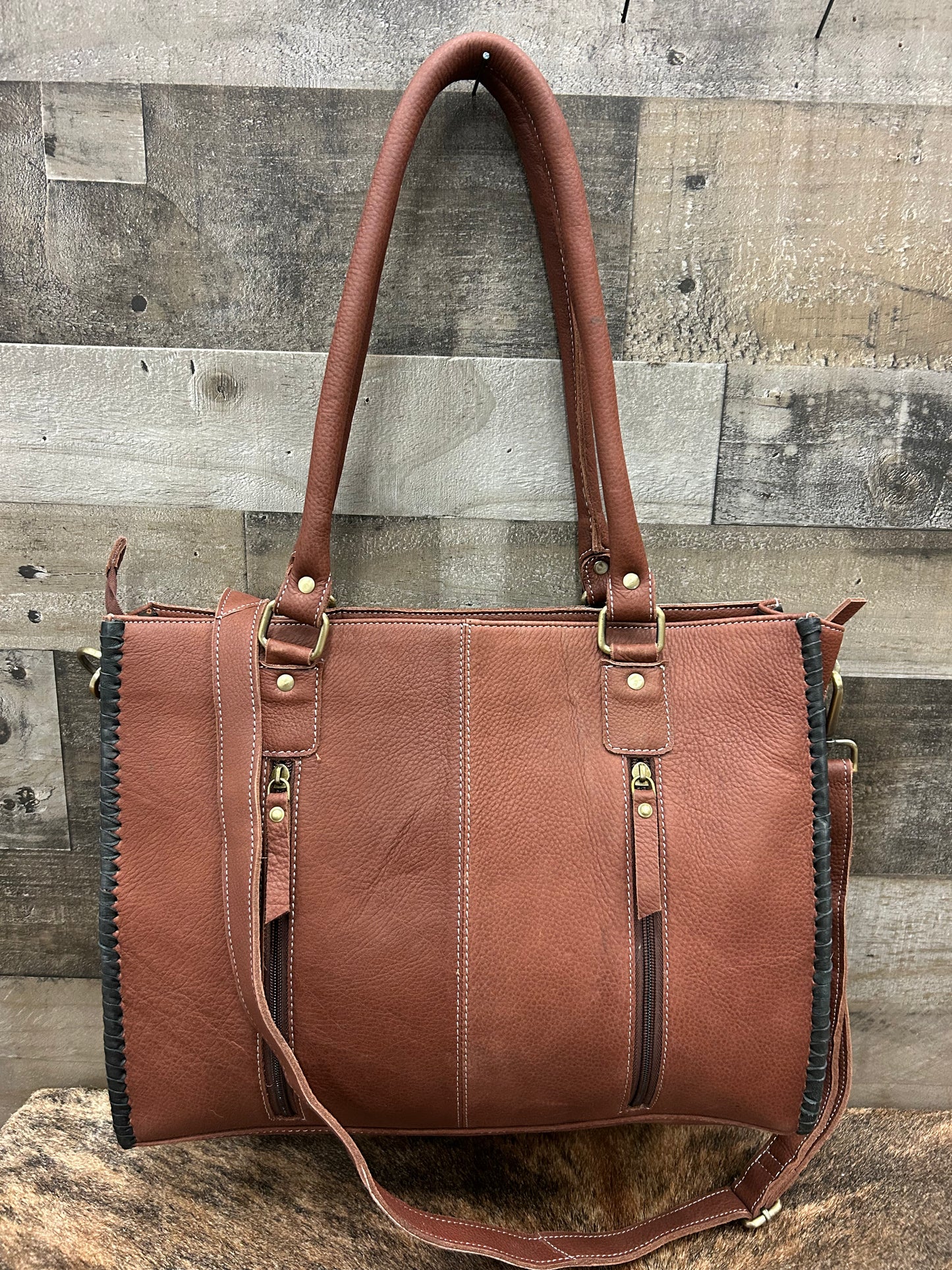 Western Purse Leather & Cowhide