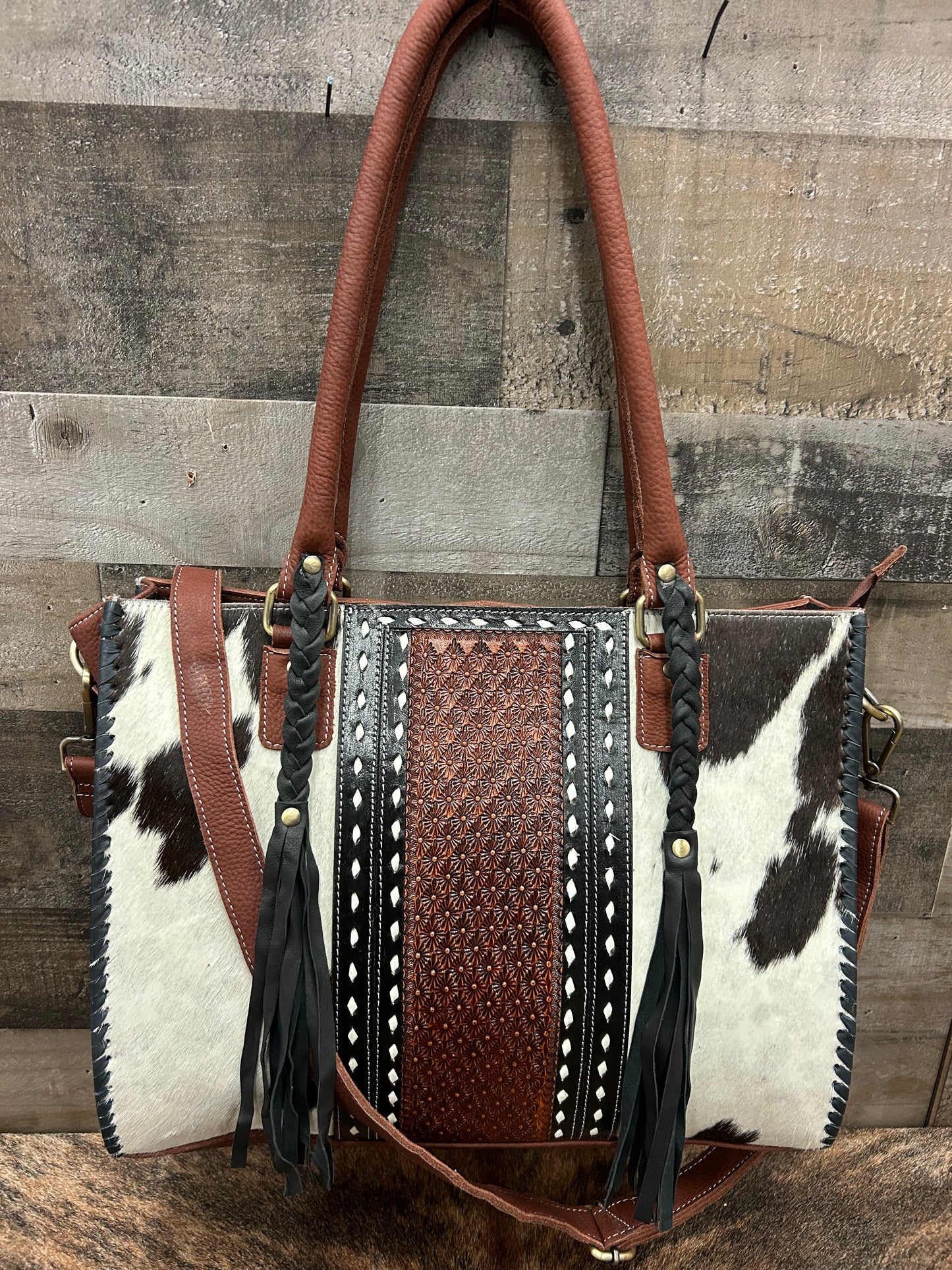 Western Purse Leather & Cowhide