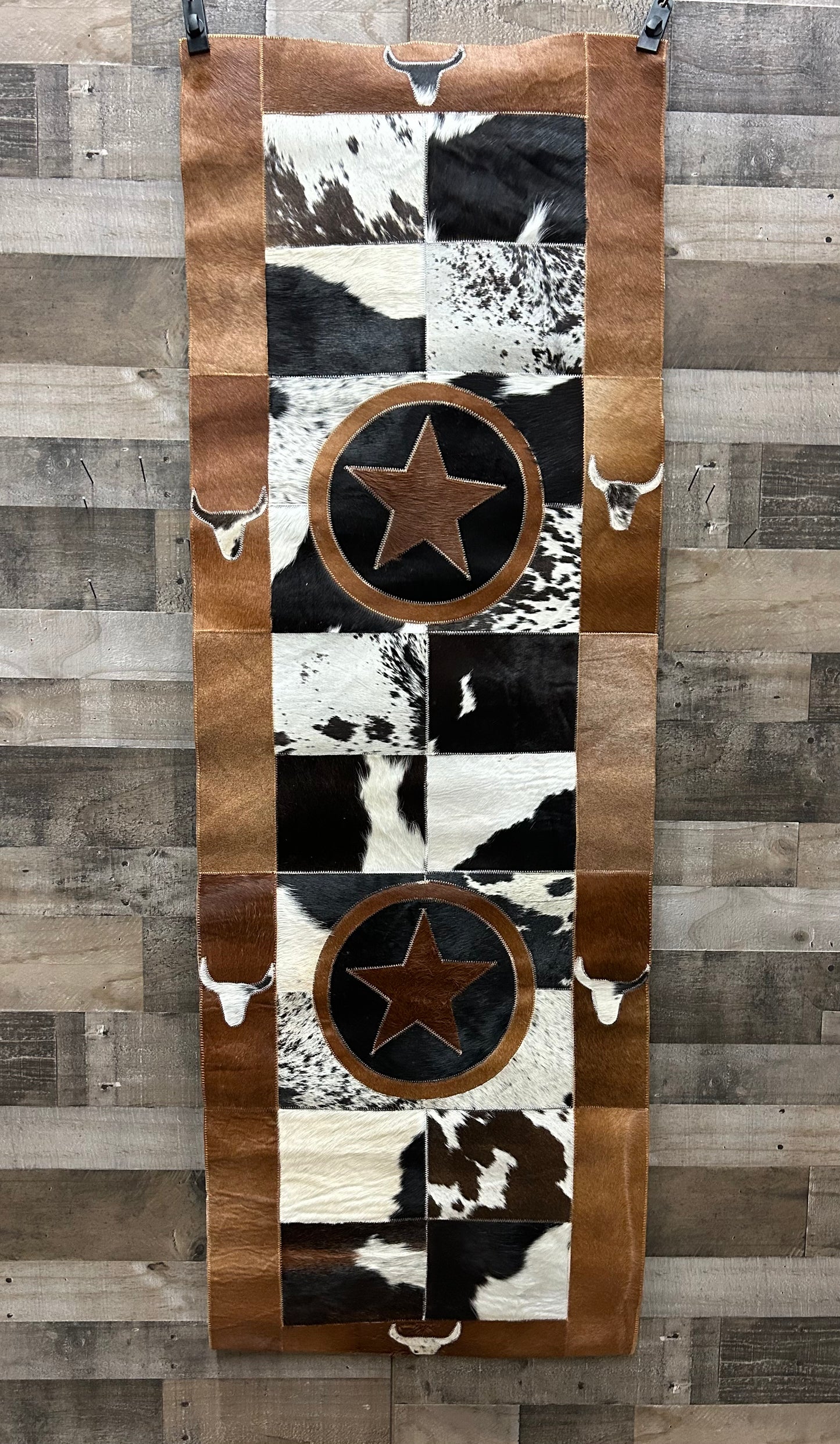 Cowhide floor runner 2’x6’